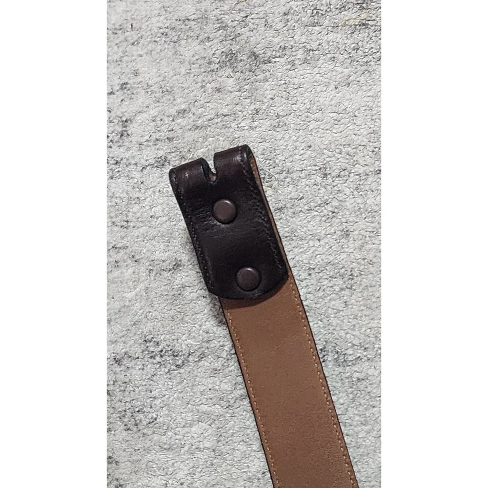 Allen Edmonds Men's Brown Leather Belt Strap No Buckle Size 36 Model #96637